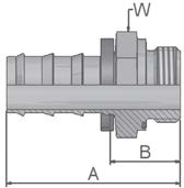 EMBOUT PUSH-LOK LAITON GAZ CYLINDRIQUE 3/8