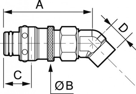 fiche coudée taraudée 