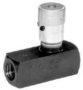 Limiteur de débit unidirectionnel en ligne