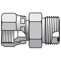 UNION ORIENTABLE MALE + ECROU LIBRE ACIER M ORFS 9/16